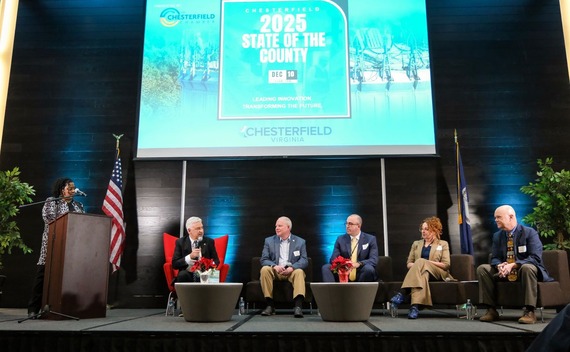 County and school officials participate in a panel discussion at the 2025 State of the County presentation 