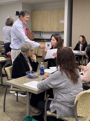 people participating in the senior law clinic