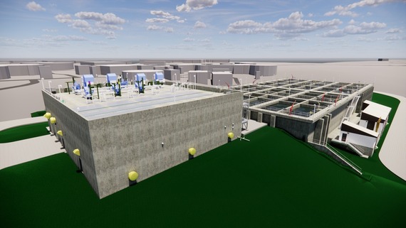 A rendering of planned improvements to the Proctors Creek Wastewater Treatment Plant