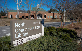 An exterior view of Chesterfield's North Courthouse Road Library