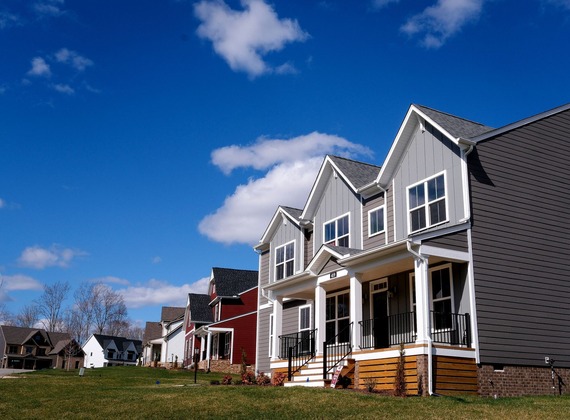 A row of houses in Chesterfield County 