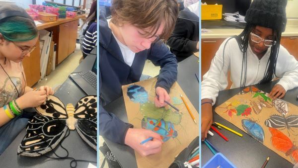 CCPS students work on art projects to be displayed at Lewis Ginter Botanical Garden