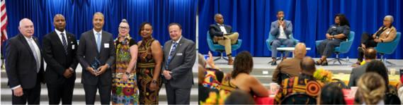 Edward Baine being honored as 2026 Community Trailblazer and Juneteenth panel discussion participants