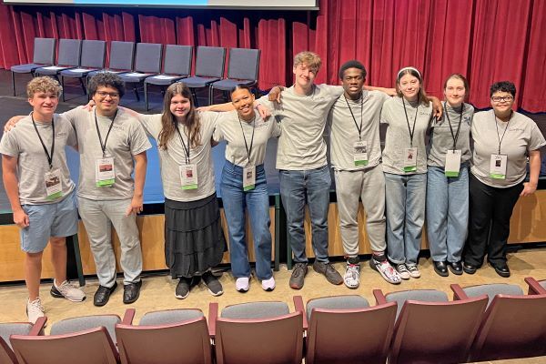Clover Hill High School won its second consecutive National Guard Cup for excellence in academic activities