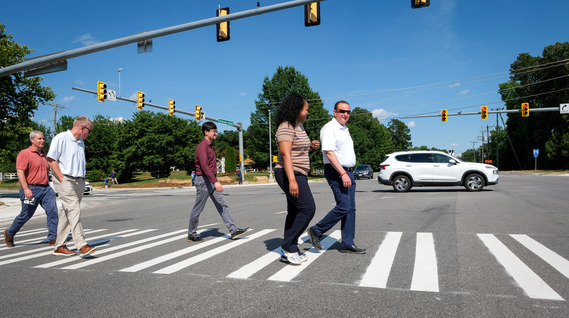 first walk, pedestrian safety, crosswalk