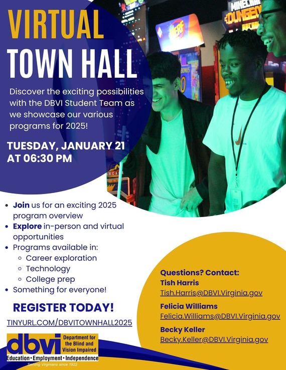 Mark your Calendars Virtual Town Hall for 2025 Activities