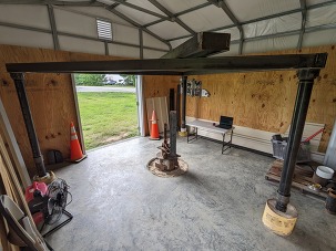 West Point extensometer inside building shelter