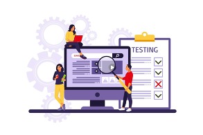 Website testing graphic