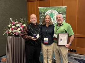 Dave Davis with award
