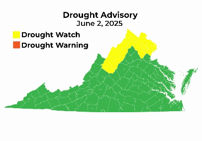 Drought Advisory Map 06.12.25