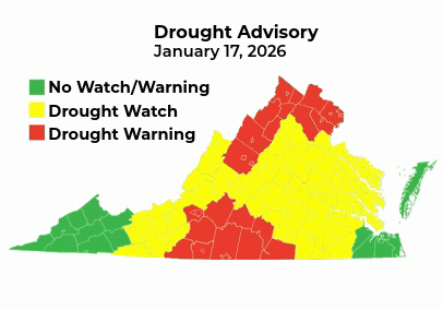 Drought Map Feb. 9, 2026