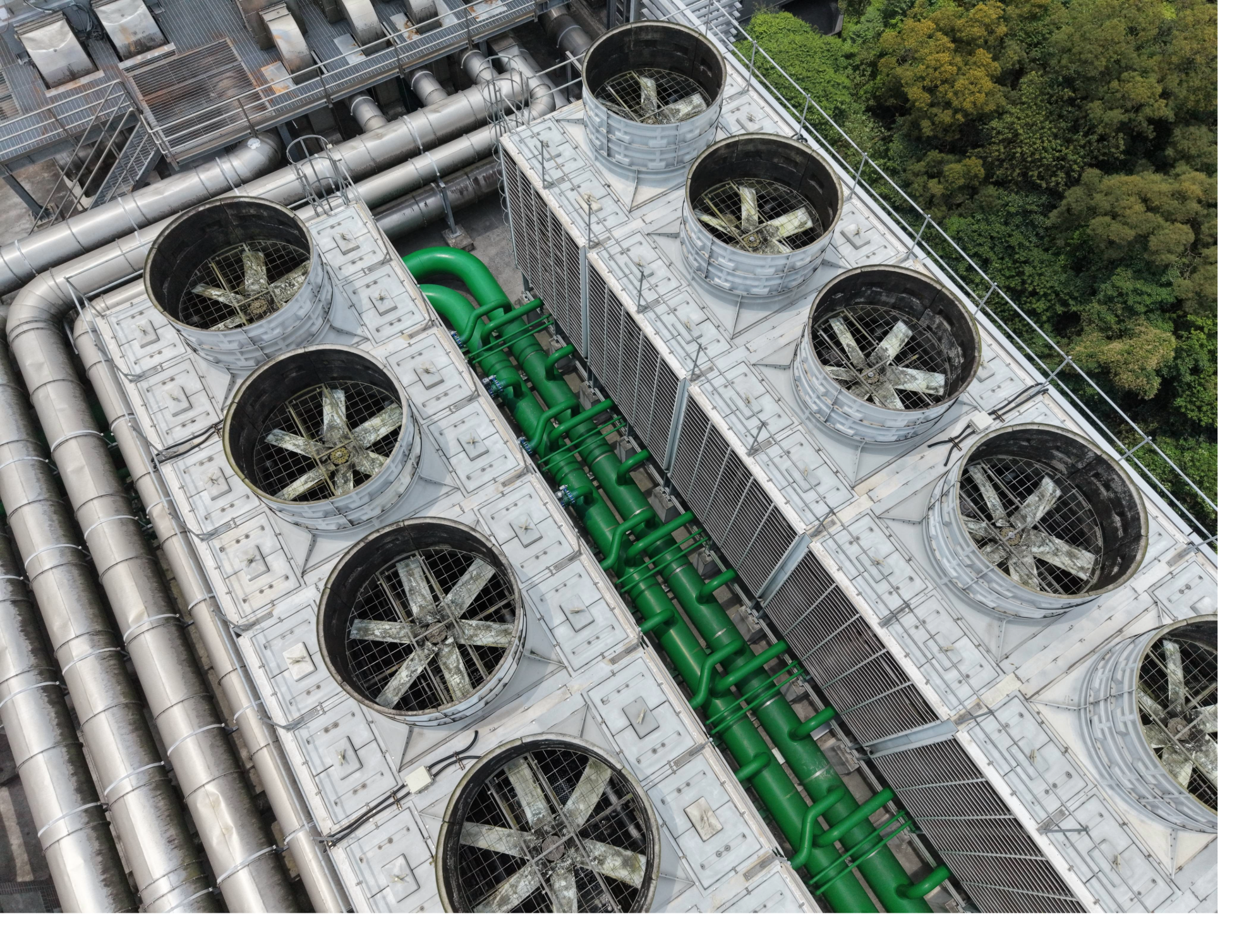 stock image of data center cooling