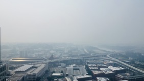 Richmond Virginia cityscape on July 17