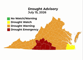 Drought Advisory update from July 15 to July 31 