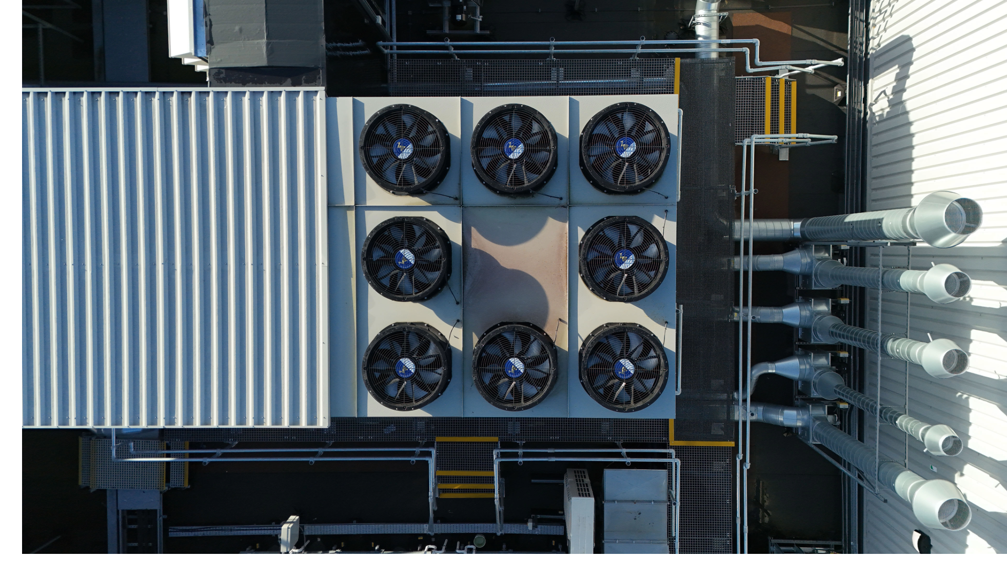 Ventilation fans at a data center