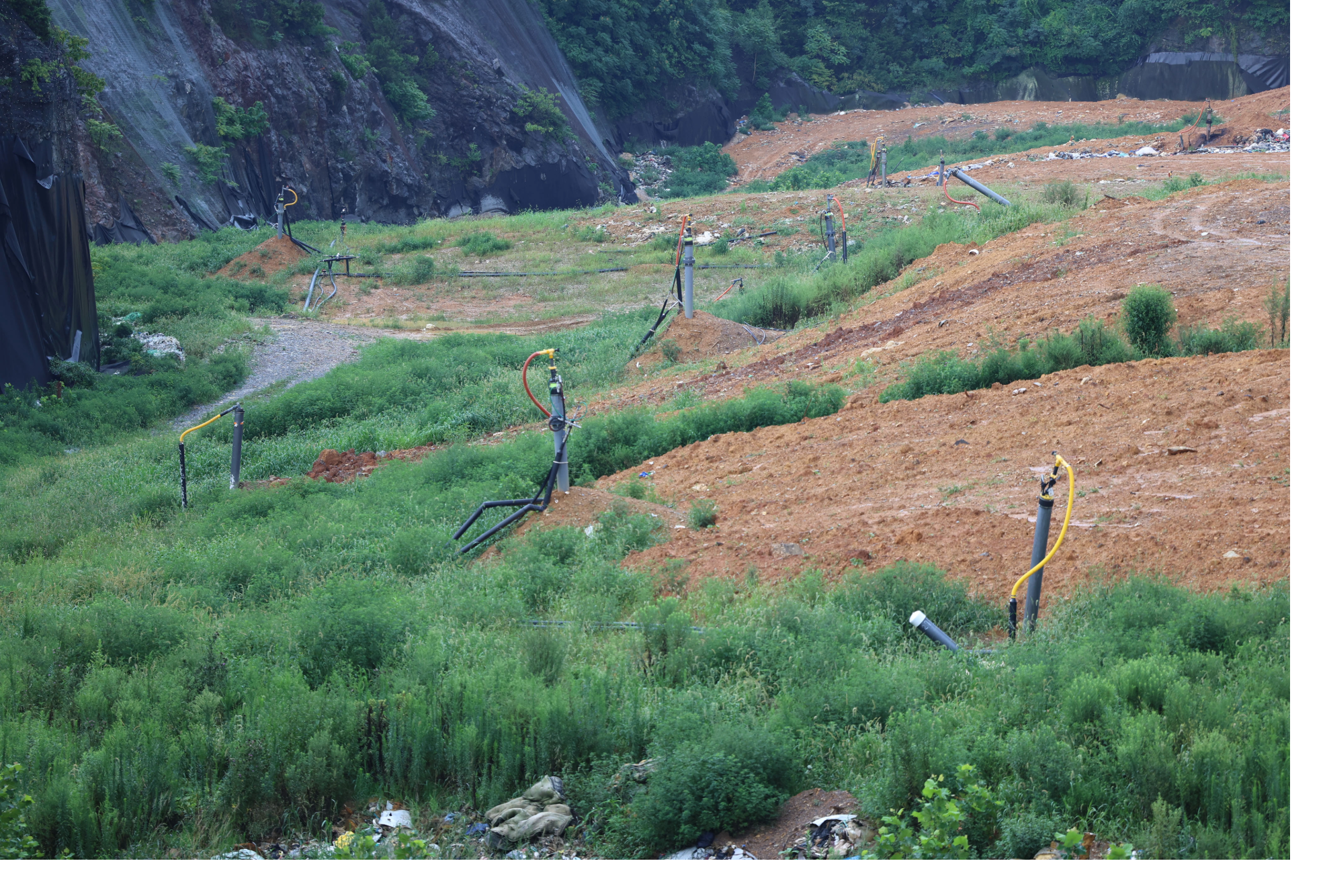 Bristol Landfill gas extraction wells