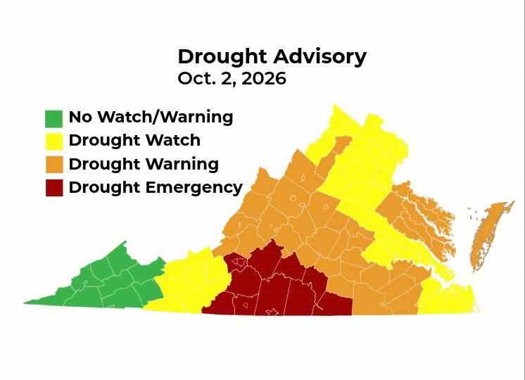 Drought Advisory for Oct. 9, 2026