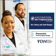 Poster with photos of Drs. Henry and Jade Ranger
