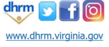 DHRM social media icons and website