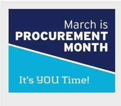 March is Procurement Month graphic