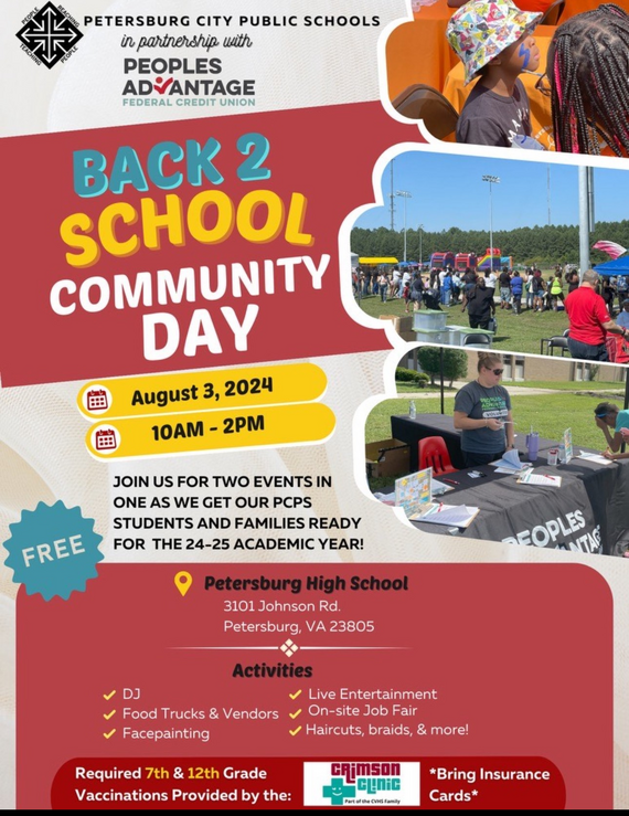 Back to School Community Day Flyer