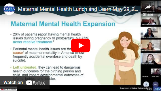 Maternal Mental Health Lunch and Learn