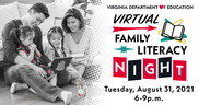 Virginia Department of Education Family Literacy Night logo