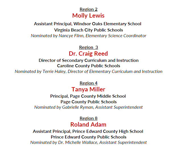 Quality Leadership Nominees for March