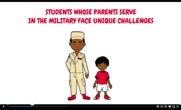 Video Screen Shot for Building Awareness of Social Emotional Impacts of Military Family Transitions 