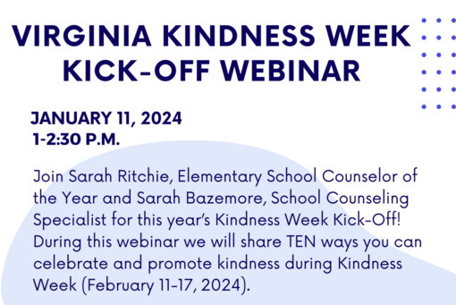 Kindness Week Kick-Off Webinar Flyer Screen Shot