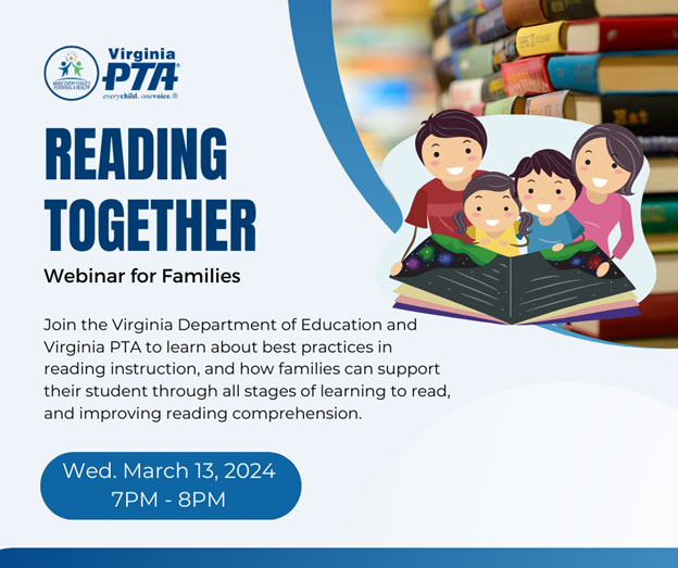 Virginia PTA Reading Together Webinar for Families