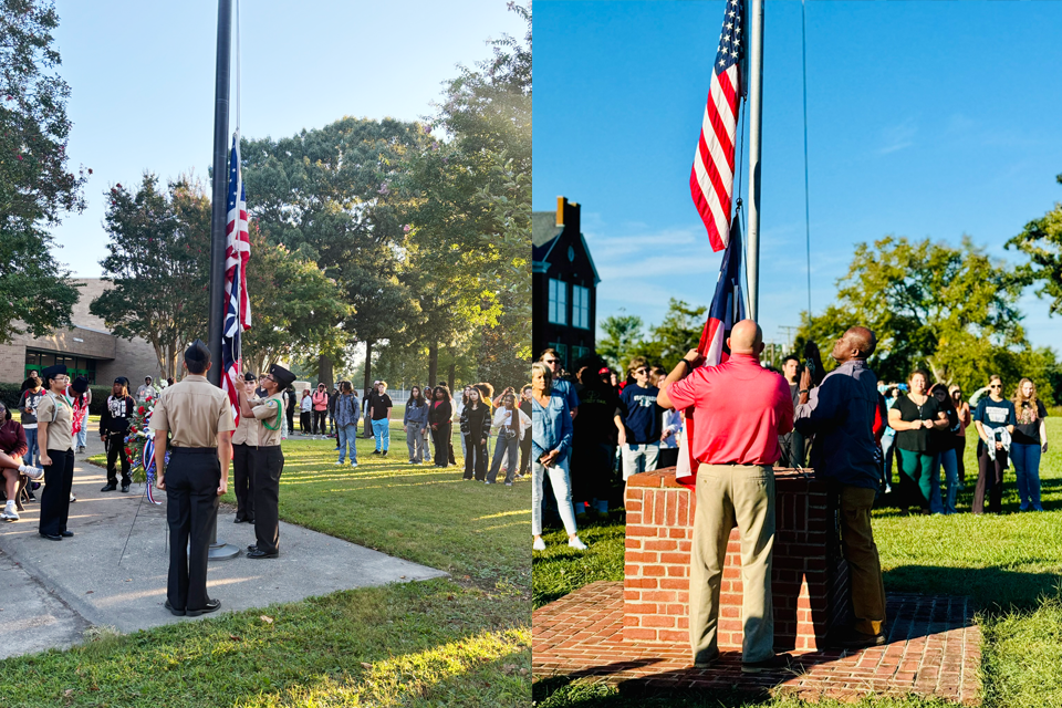 Virginia Beach City Schools’ Green Run High School’s Navy JR-ROTC and Randolph-Henry High School in Charlotte County Schools