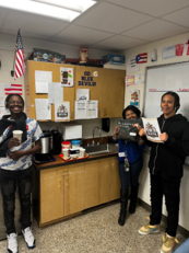 Students at the "All-Star Cafe"