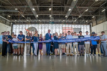 Governor Youngkin at the Aerospace Academy of the Eastern Shore