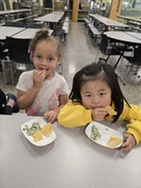 Students eating