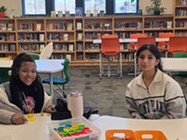Student mentor with their 6th grade buddy