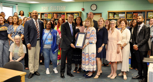 Secretary of Education visits Bellwood Elementary School for Teacher Appreciation Week