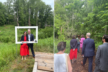 Superintendent Conway at the Botanical Gardens