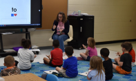 Mrs. Heather Cardwell teaching students