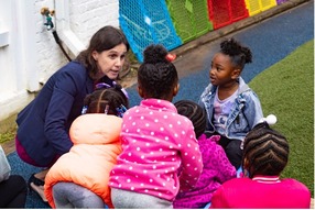 Superintendent Conway with Students