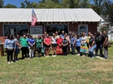 HCPS employees with Rick Tatnall of the Pocahontas Project and members of the Mattaponi and Upper Mattaponi tribes