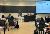Lisa Harris leading a workshop with teachers