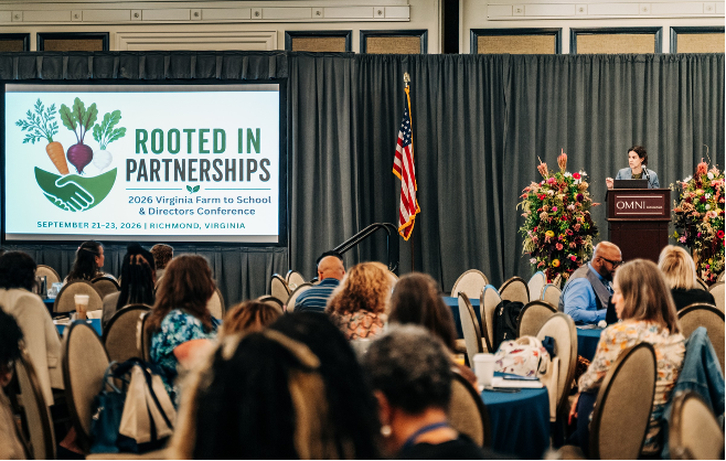 Superintendent Conway at the 2026 Virginia Farm to School Conference