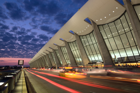 Dulles at night
