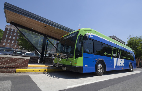 GRTC bus stop Pulse