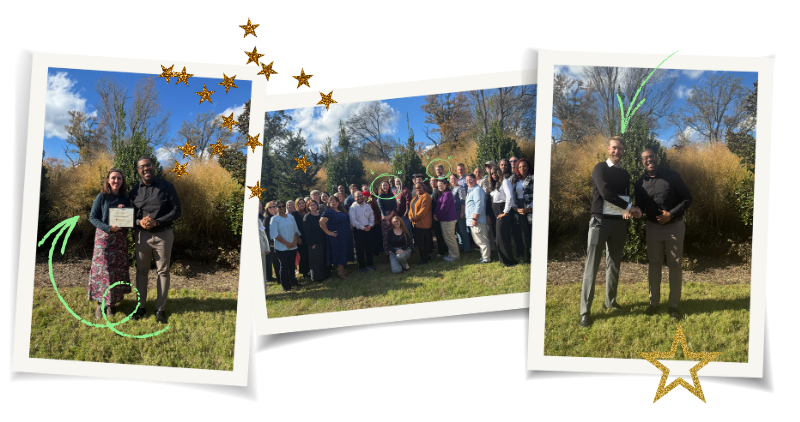 Graduating class with stars