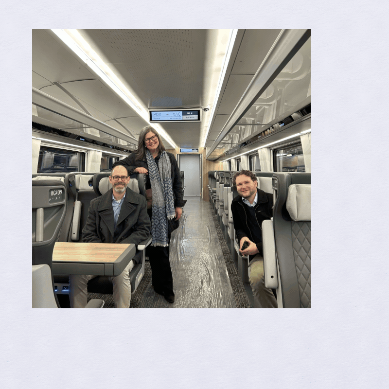 Rail staff new train