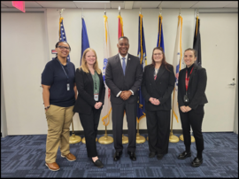 Benefits HQ Team with Sec Crenshaw