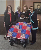 American Legion Aux Visits SBVCC - resident