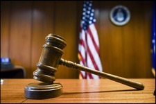 Gavel and American Flag